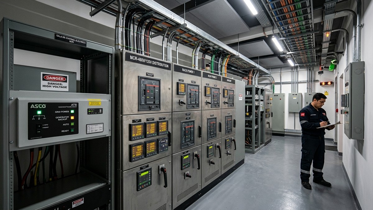 Tableros eléctricos y potencia para estudios de televisión en Macul Santiago