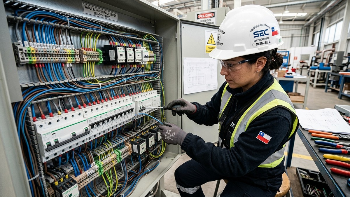 Instalación de tablero eléctrico trifásico certificado SEC Santiago